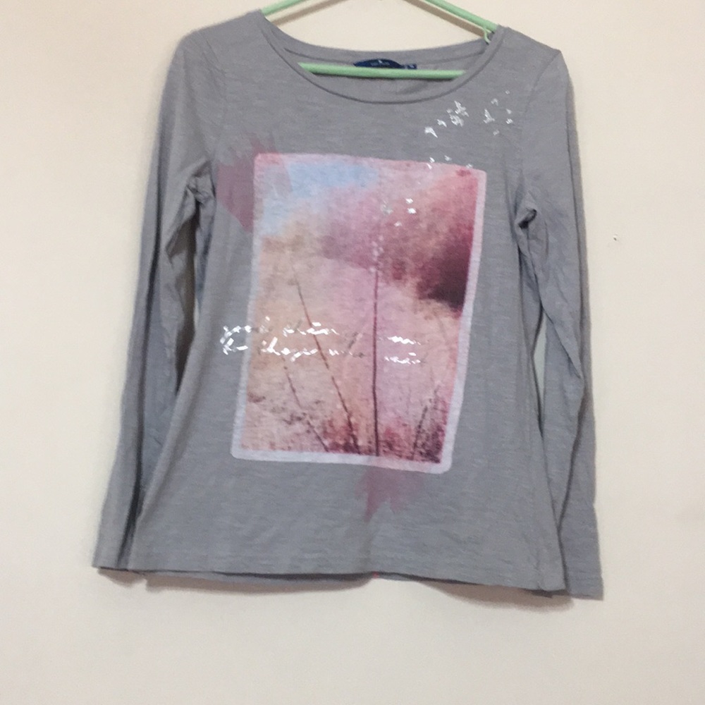 Tom Taylor swoop neck long sleeve shirt